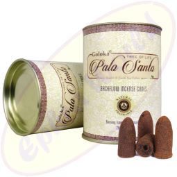 Goloka Rückfluss Räucherkegel Backflow Cones Natural Palo Santo