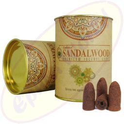 Goloka Rückfluss Räucherkegel Backflow Cones Sandalwood (Sandelholz)