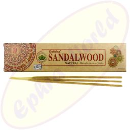 Goloka Organica Sandalwood indische Masala Räucherstäbchen