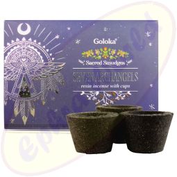 Goloka Räucherkohle-Töpfchen & Räucherharz Seven Arcangels