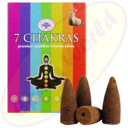 Green Tree Rückfluss Räucherkegel/Backflow Cones 7 Chakras