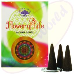 Green Tree Räucherkegel Flower Of Life