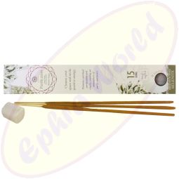 Green Tree Gem Stone Masala Räucherstäbchen Purification White Sage & Selenite