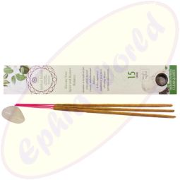 Green Tree Gem Stone Masala Räucherstäbchen Spiritual Balance Jasmine & Crystal Quarz