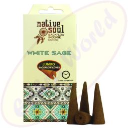 Green Tree Native Soul White Sage Rückflussräucherkegel/Backflow Cones