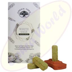 Green Tree White Sage Räucherbriketts 15 Stk. & Halter