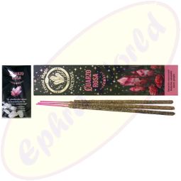 Hari Darshan Tribal Soul Crystal Magic Rose Quartz Smudge Räucherstäbchen