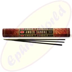 HEM Amber Sandal indische Räucherstäbchen
