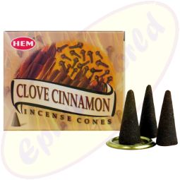 HEM Clove Cinnamon (Nelke Zimt) Räucherkegel
