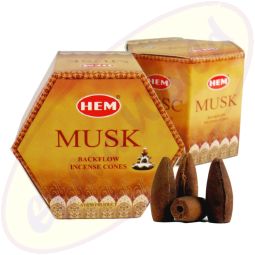 HEM Musk (Moschus) Backflow Cones Rückflussräucherkegel
