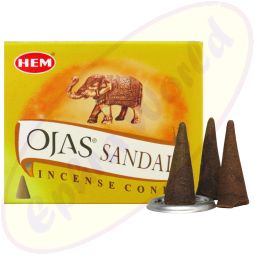 HEM Ojas Sandalwood (Sandelholz) Räucherkegel