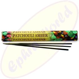HEM Patchouli Amber indische Räucherstäbchen