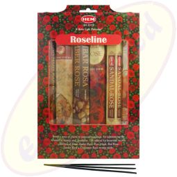 HEM Roseline Räucherstäbchen Set 6x20