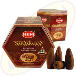 HEM Sandalwood Backflow Cones Rückflussräucherkegel