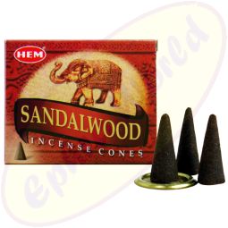 HEM Sandalwood (Sandelholz) Räucherkegel