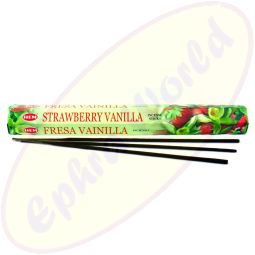HEM Strawberry Vanilla indische Räucherstäbchen