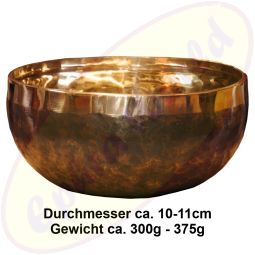 Klangschale Klanggold schwarz handgemacht Nepal NEO 262/101