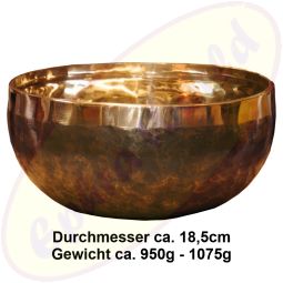 Klangschale Klanggold schwarz handgemacht Nepal NEO 262/16