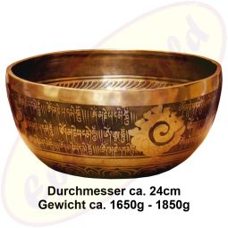 Klangschale Klanggold Tibet handgraiert NEO 286/24