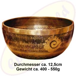 Klangschale Klanggold Tibet handgraiert NEO 286/15