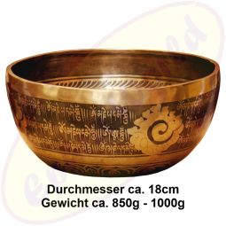 Klangschale Klanggold Tibet handgraiert NEO 286/18