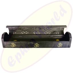 Komfort Räucherstäbchenhalter Box Motiv Om schwarz
