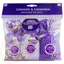 Le Chatelard 1802 Duftsäckchen Lavendel & Lavandin 3x18g Luberon Lila