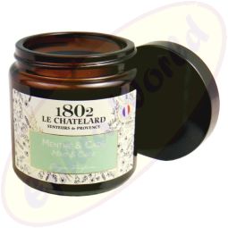 Le Chatelard 1802 vegane Duftkerze Minze & Zeder-Wacholder 80g