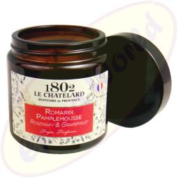 Le Chatelard 1802 vegane Duftkerze Rosmarin & Grapefruit 80g