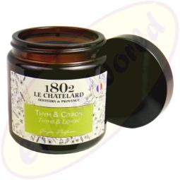 Le Chatelard 1802 vegane Duftkerze Thymian & Zitrone 80g