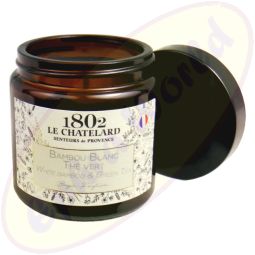 Le Chatelard 1802 vegane Duftkerze weißer Bambus & Grüner Tee 80g