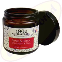 Le Chatelard 1802 vegane Duftkerze Erdbeere & Basilikum 80g