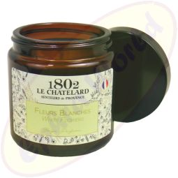 Le Chatelard 1802 vegane Duftkerze weiße Blumen 80g