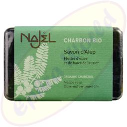 Aleppo Najel mit biologischer Holzkohle Seife 100g
