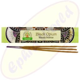 Namaste India Natural Masala Räucherstäbchen Black Opium