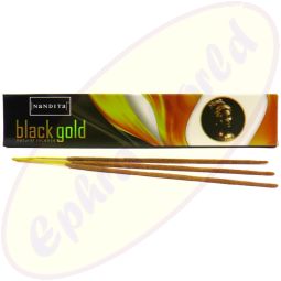 Nandita Black Gold indische Premium Masala Räucherstäbchen