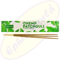 Nandita Hemp Patchouli Premium Masala Räucherstäbchen