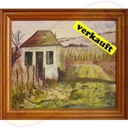Ölgemälde  Wingertshäuschen von Wanda Tauer