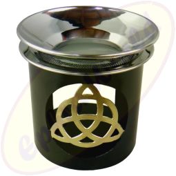 Räuchergefäß & Duftlampe keltischer Knoten-Motiv Metall 3-teilig 8x9cm