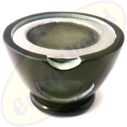 Räuchergefäß in schwarz aus Speckstein mit Sieb 7x13cm