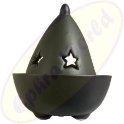 Räucherkegelbrenner Zauberhut schwarz 9,5x8 cm