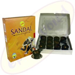 Sree Vani Räucherkohle-Töpfchen & Räucherharz Sandal