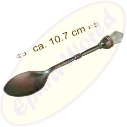 Räucherlöffel Metall kupferrot Kristall 10,7cm
