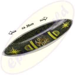 Räucherstäbchenhalter Boot Metall Baum des Lebens-Motiv bunt 26cm