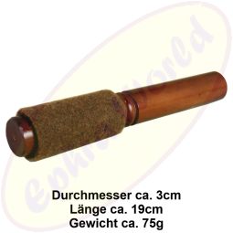 Reibeklöppel/schläger Reibo Filz braun 19cm für Klangschalen