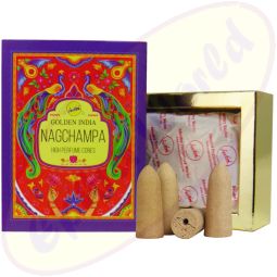 Sree Vani Golden India Backflow Cones/Rückflussräucherkegel Nagchampa