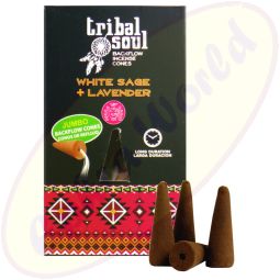 Hari Darshan Tribal Soul Backflow XL Rückfluss-Räucherkegel White Sage & Lavender