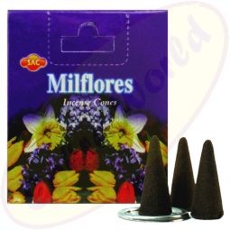 SAC Milflores viele Blumen Räucherkegel