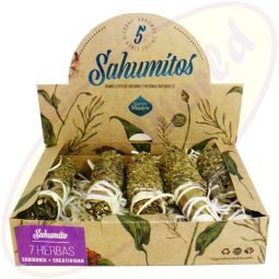 Sagrada Madre Smudge Stick Sahumito 7 Herbas/7Kräuter 5er Packung