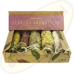 Sagrada Madre Smudge Stick 5er Set Sahumito Flores Aromaticas/aromatische Blüten